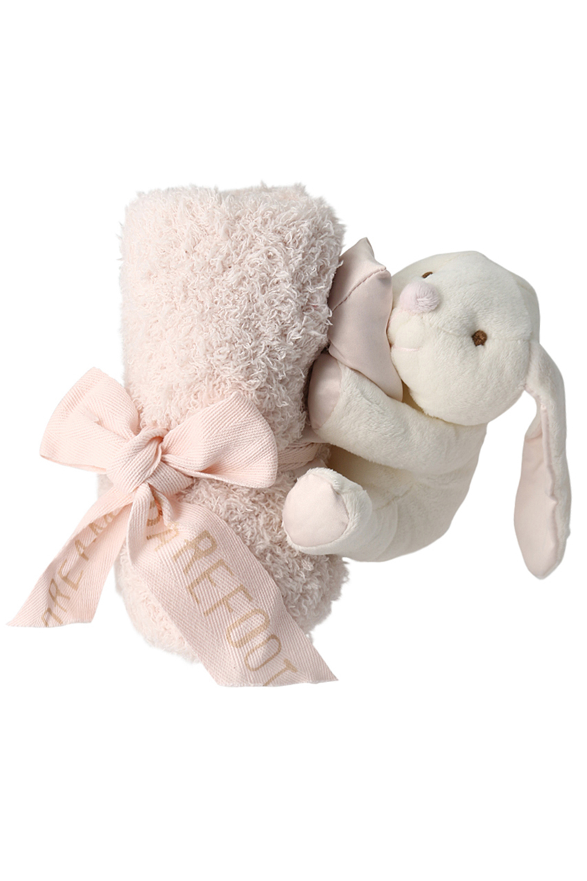 BAREFOOT DREAMS 【Baby】コージーシック ぬいぐるみ付きブランケット (ピンク, F) ベアフット ドリームズ ELLE SHOP