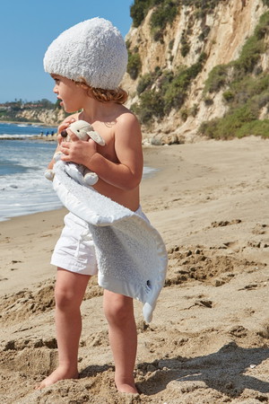 ベアフット ドリームズ/BAREFOOT DREAMSの【BABY】コージーシック ぬいぐるみ付きブランケット ピンク F