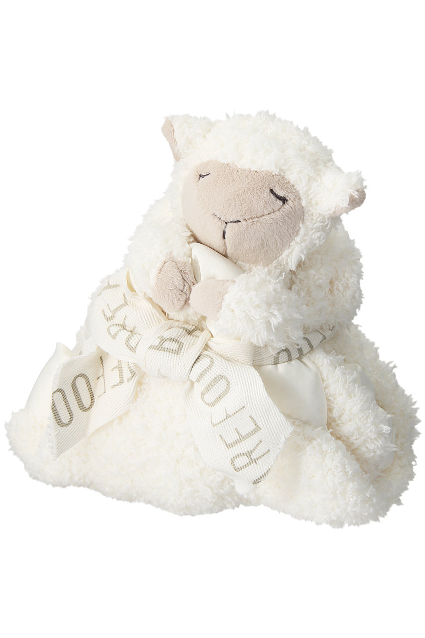 ＜ELLE SHOP＞ BAREFOOT DREAMS 【Baby & Kids】コージーシック ぬいぐるみ付ブランケット(SHEEP) (ライトグレー F) ベアフット ドリームズ ELLE SHOP