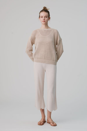 ベアフット ドリームズ/BAREFOOT DREAMSのコージーシックウルトラライト スカラップクロップドパンツ(110600/110602)