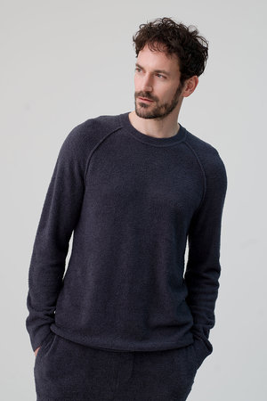 ベアフット ドリームズ/BAREFOOT DREAMSの【MEN】コージーシックライト ロールエッジ ラグランプルオーバー(110100/110103)