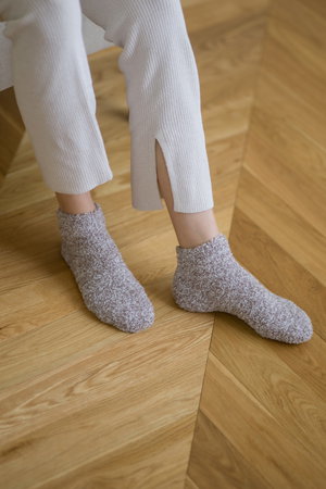 ベアフット ドリームズ/BAREFOOT DREAMSのコージーシック ヘザーテニスソックス(140700/140701)