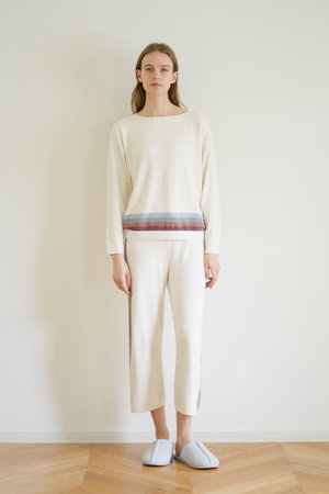 ベアフット ドリームズ/BAREFOOT DREAMSのコージーシックウルトラライト マルチストライプ プルオーバー(512000/512002)