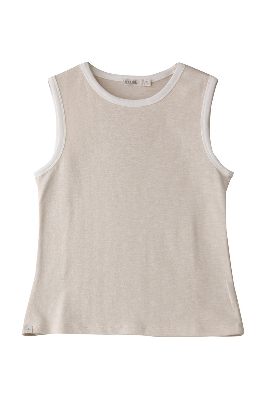 BAREFOOT DREAMS 【MALIBU COLLECTION】スラブ ダブルニット タンクトップ (ベージュ, S) ベアフット ドリームズ ELLE SHOP BAREFOOT DREAMS 【MALIBU COLLECTION】スラブ ダブルニット タンクトップ (ベージュ, S) ベアフット ドリームズ ELLE SHOP