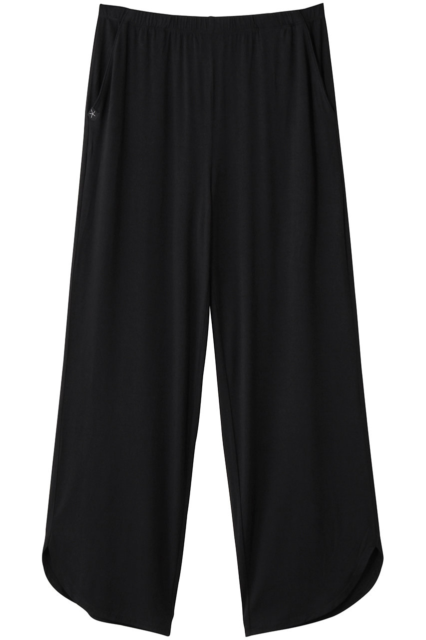 ベアフット ドリームズ/BAREFOOT DREAMSのバンブージャージー カーブヘム クロップ丈パンツ(ブラック/4210600096)