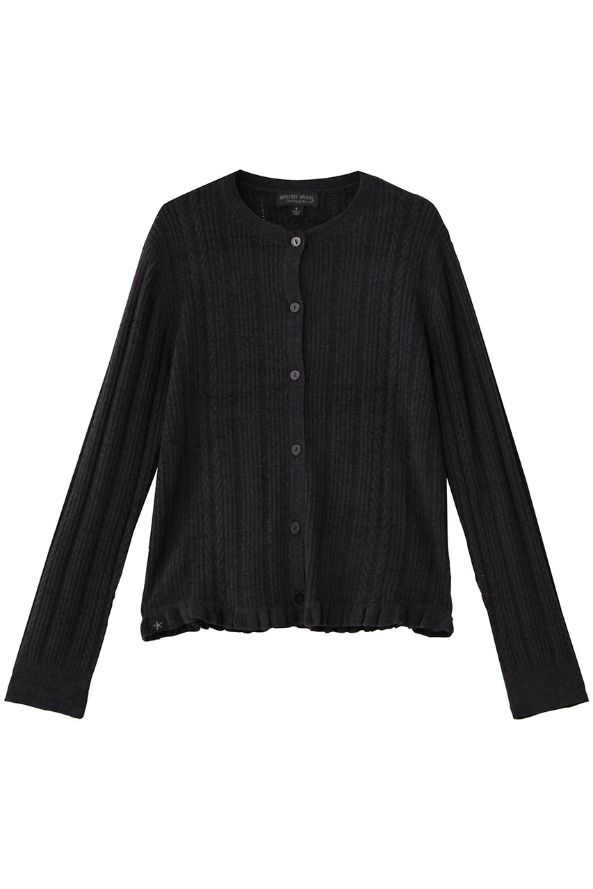 ベアフット ドリームズ/BAREFOOT DREAMSのコージーシックウルトラライト ケーブル ニット カーディガン(ブラック/4210400026)