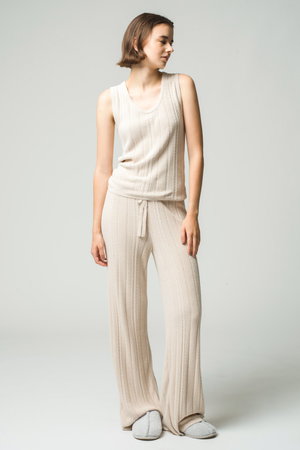 ベアフット ドリームズ/BAREFOOT DREAMSのコージーシックウルトラライト ケーブル ニット パンツ(110600/110601)