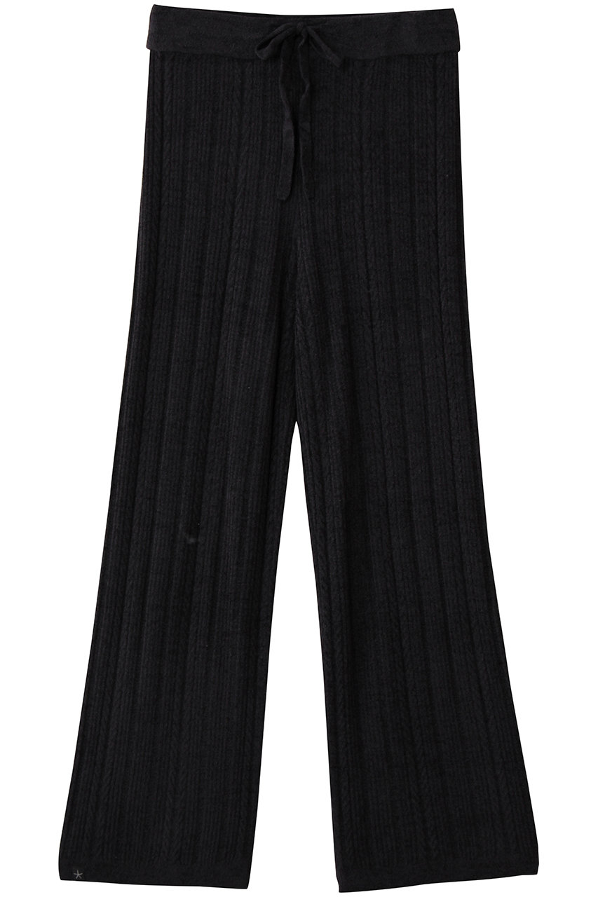 ベアフット ドリームズ/BAREFOOT DREAMSのコージーシックウルトラライト ケーブル ニット パンツ(ブラック/4210600093)