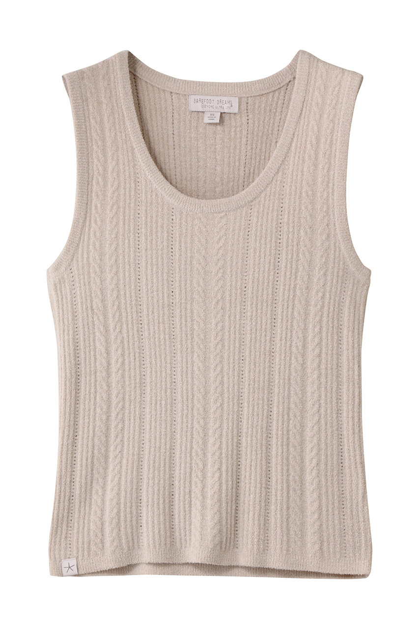 コージーシックウルトラライト ケーブル ニット タンクトップ