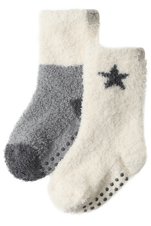 ベアフット ドリームズ/BAREFOOT DREAMSの【KIDS】コージーシック カラーブロック トドラー ソックス 2足セット