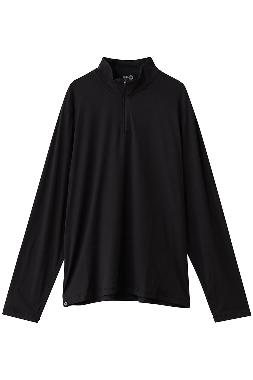 BAREFOOT DREAMS 【MEN】バターシック ハーフ ジップアップ プルオーバー (ブラック, M) ベアフット ドリームズ ELLE SHOP BAREFOOT DREAMS 【MEN】バターシック ハーフ ジップアップ プルオーバー (ブラック, M) ベアフット ドリームズ ELLE SHOP