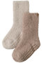 【KIDS】コージーシック トドラー グリップ付きソックス 2足セット ベアフット ドリームズ/BAREFOOT DREAMS ライトベージュ