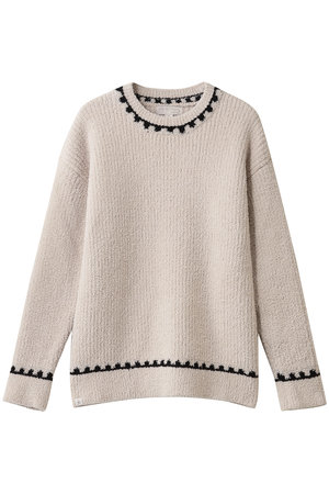 ベアフット ドリームズ/BAREFOOT DREAMSのコージーシック リブプルオーバー ブランケットステッチ