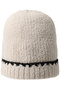 コージーシック リブ ブランケットステッチ ビーニー ベアフット ドリームズ/BAREFOOT DREAMS アイボリー