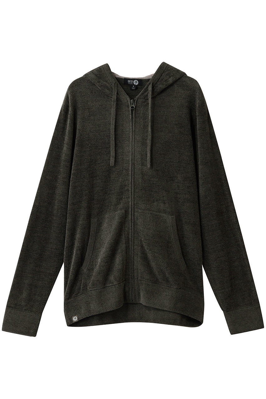 ベアフット ドリームズ/BAREFOOT DREAMSの【MEN】コージーシックウルトラライト ジップアップフーディー(ダークグリーン/4220400009)