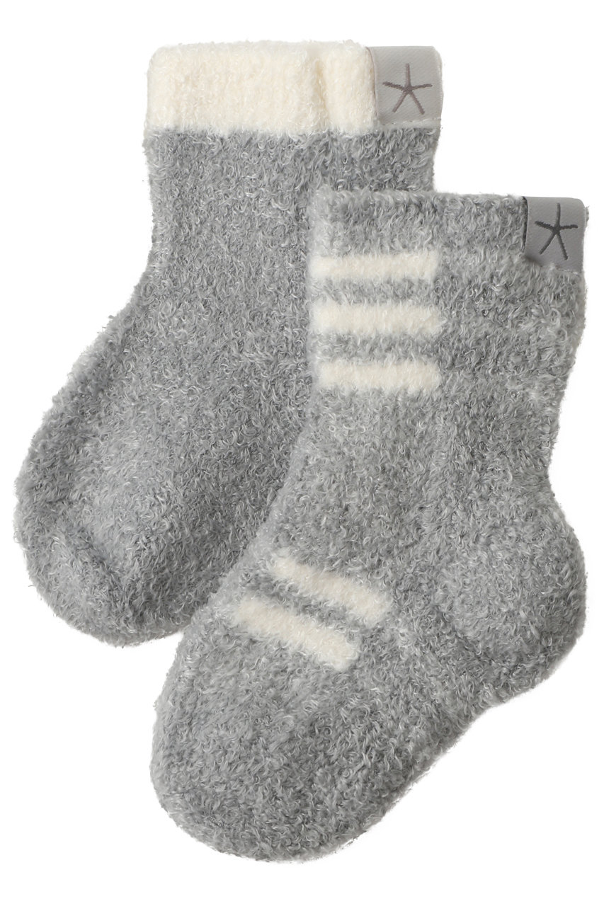 ベアフット ドリームズ/BAREFOOT DREAMSの【BABY】コージーシックライト チェック柄 ソックスセット(ダークブルー/4241000006)