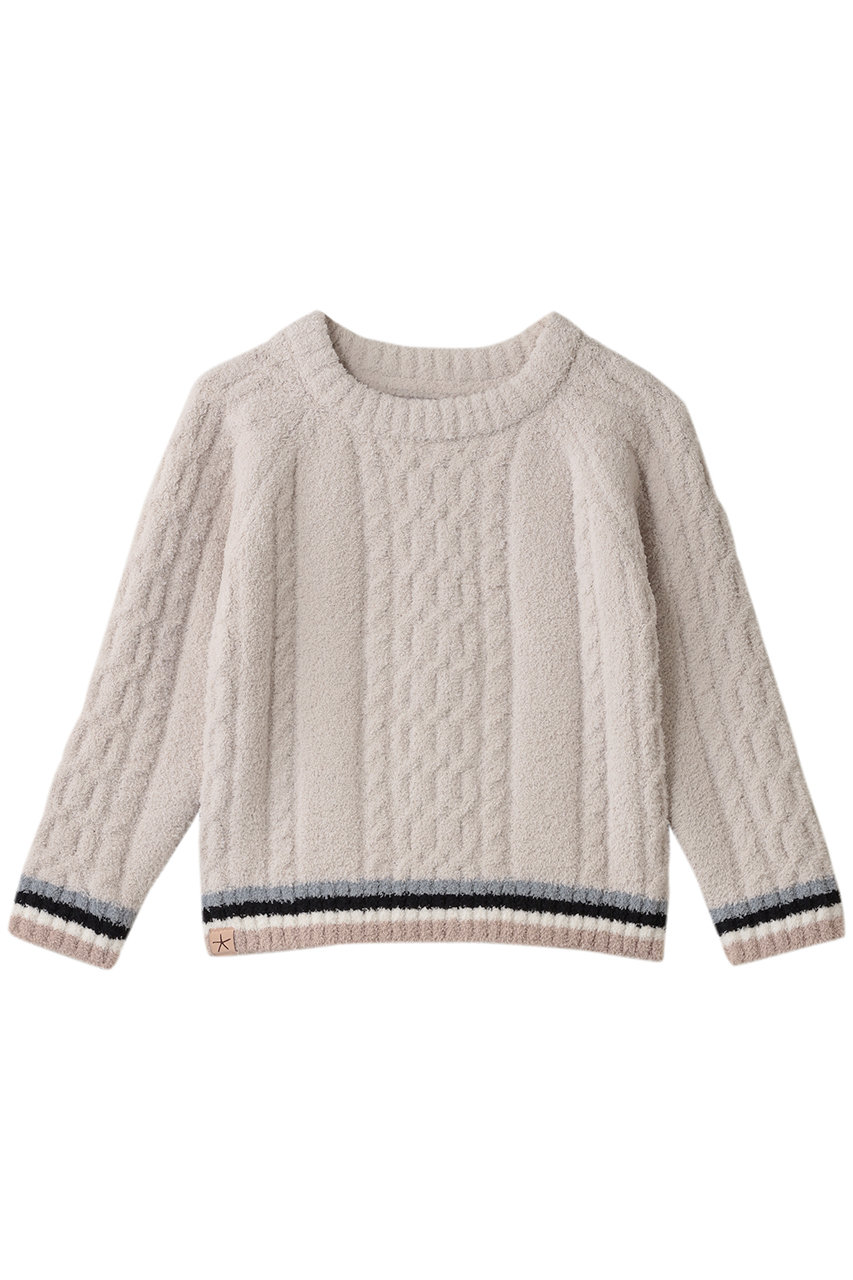ベアフット ドリームズ/BAREFOOT DREAMSの【KIDS】コージーシック リブ ケーブル プルオーバー(アイボリー/4240800001)