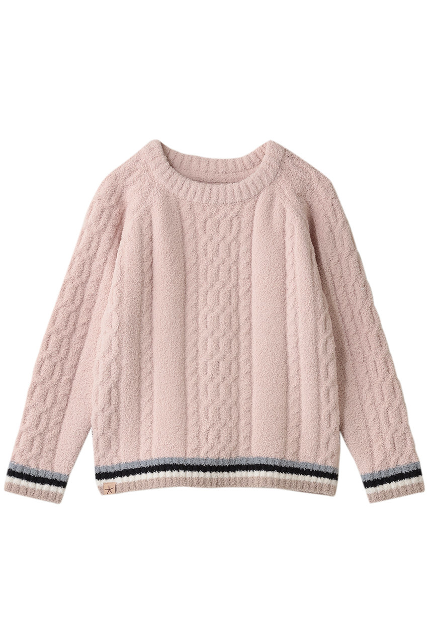 ベアフット ドリームズ/BAREFOOT DREAMSの【KIDS】コージーシック リブ ケーブル プルオーバー(ピンク/4240800001)