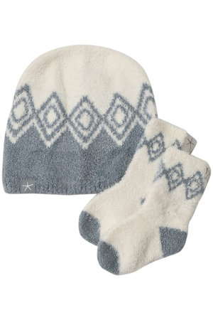 ベアフット ドリームズ/BAREFOOT DREAMSの【BABY】コージーシックライト フェアアイル ビーニー＆ソックス セット(200800/200899)