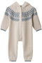 【BABY】コージーシックウルトラライト フェアアイル ロンパース ベアフット ドリームズ/BAREFOOT DREAMS クリーム