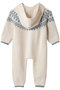 【BABY】コージーシックウルトラライト フェアアイル ロンパース ベアフット ドリームズ/BAREFOOT DREAMS