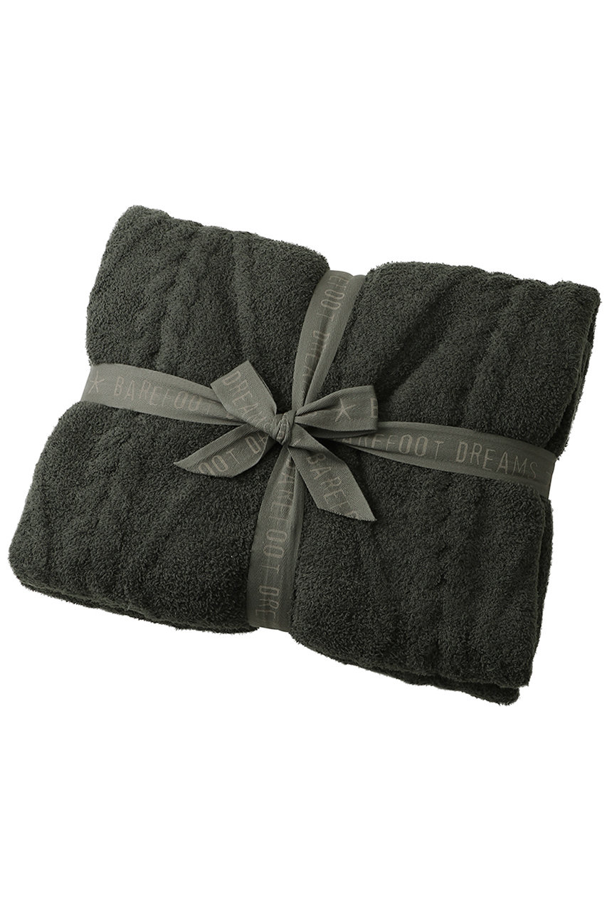 ベアフット ドリームズ/BAREFOOT DREAMSの【UNISEX】コージーシック フィッシャーマン ケーブル スロー(ダークグリーン/4255400016)