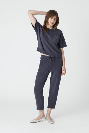 ベアフット ドリームズ/BAREFOOT DREAMSのブラッシュドフリース シームドアンクルパンツ(110600/110601)