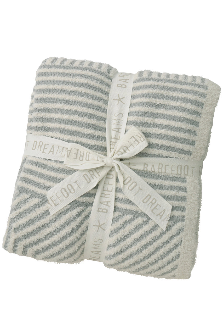 ベアフット ドリームズ/BAREFOOT DREAMSの【UNISEX】コージーシックコットン ミックスストライプ スロー(ダークブルー/4355400022)