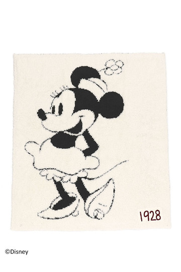 BAREFOOT DREAMS ベアフットドリームズ D105 Classic Minnie Mouse Baby Blanket cream