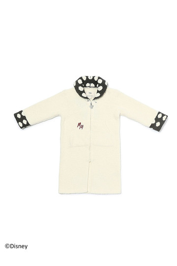BAREFOOT DREAMS ベアフットドリームズ 【Kids】D102-009 CC MinnieMouse ZipUp Robe cream