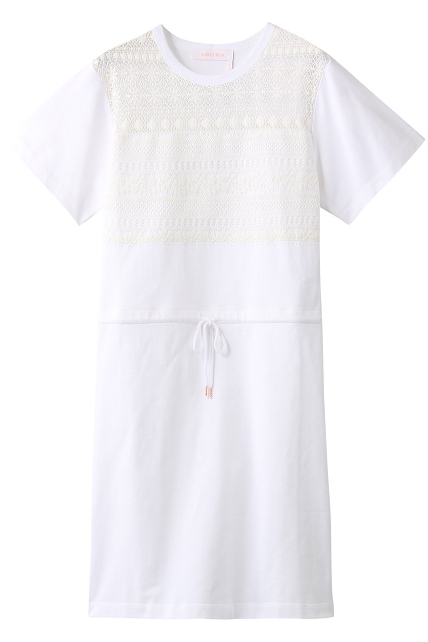 SALE 【50%OFF】 See By Chloe シー バイ クロエ レースコンビワンピース アイコニックミルク
