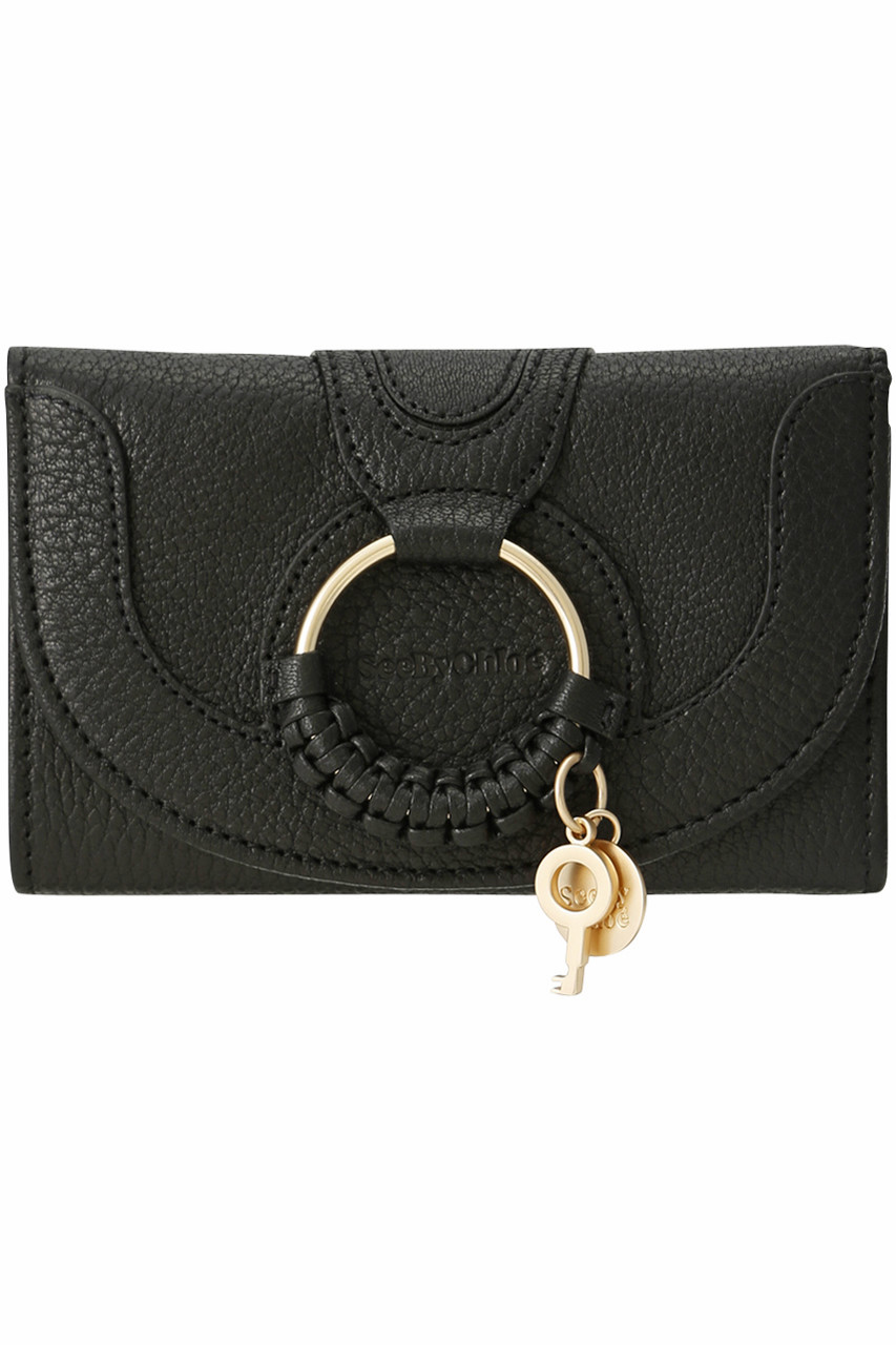 See By Chloe シー バイ クロエ HANA 三つ折りコンパクト財布 ブラック