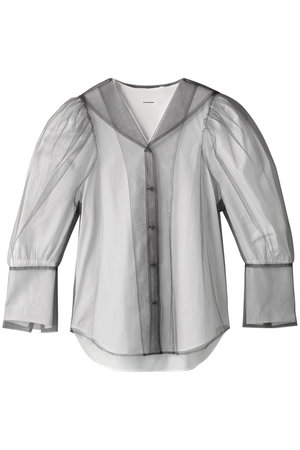 【Chika Kisada】チュールレイヤーシャツ