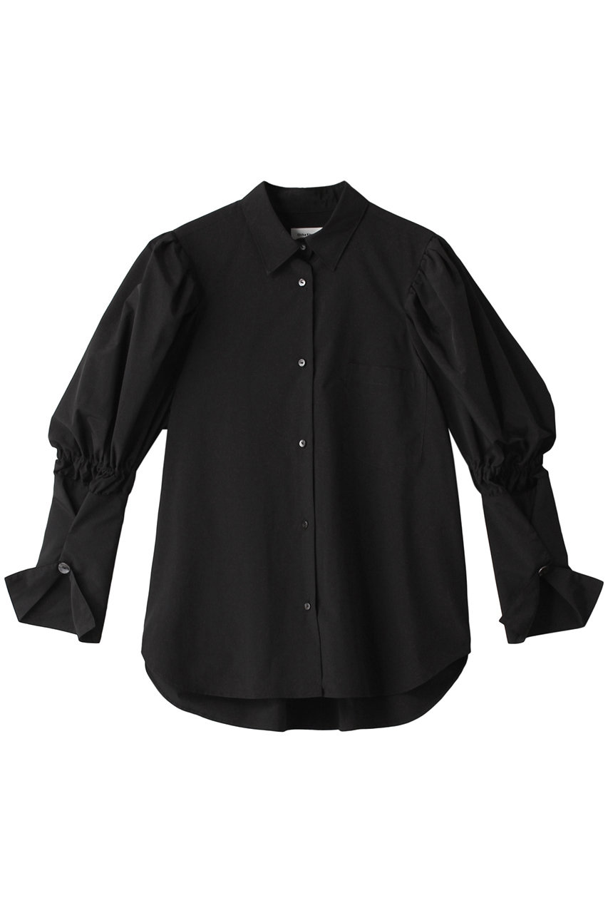  50%OFF！REKISAMI 【Chika Kisada】パフスリーブシャツ (ブラック 1) レキサミ ELLE SHOP