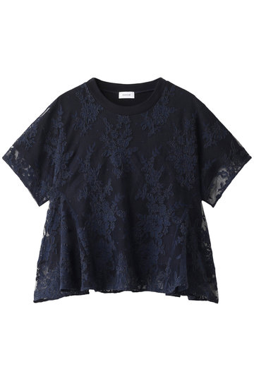 REKISAMI レキサミ 【予約販売】レースコンビTシャツ ネイビー