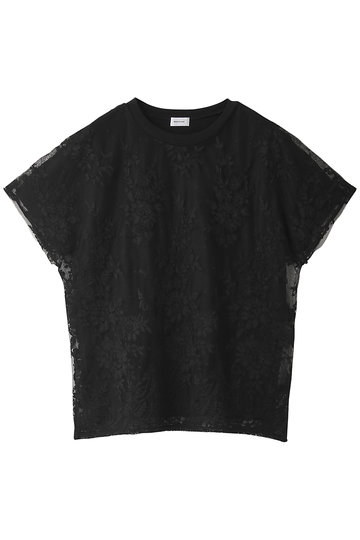 REKISAMI レキサミ コットン刺繍トップス ブラック