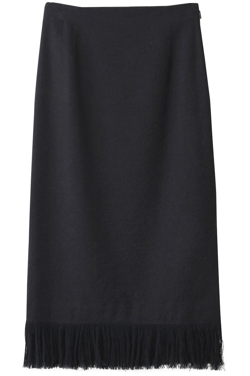PLAIN PEOPLE リネンシルクツイードフリンジタイトスカート (ネイビー, 2) プレインピープル ELLE SHOP PLAIN PEOPLE リネンシルクツイードフリンジタイトスカート (ネイビー, 2) プレインピープル ELLE SHOP