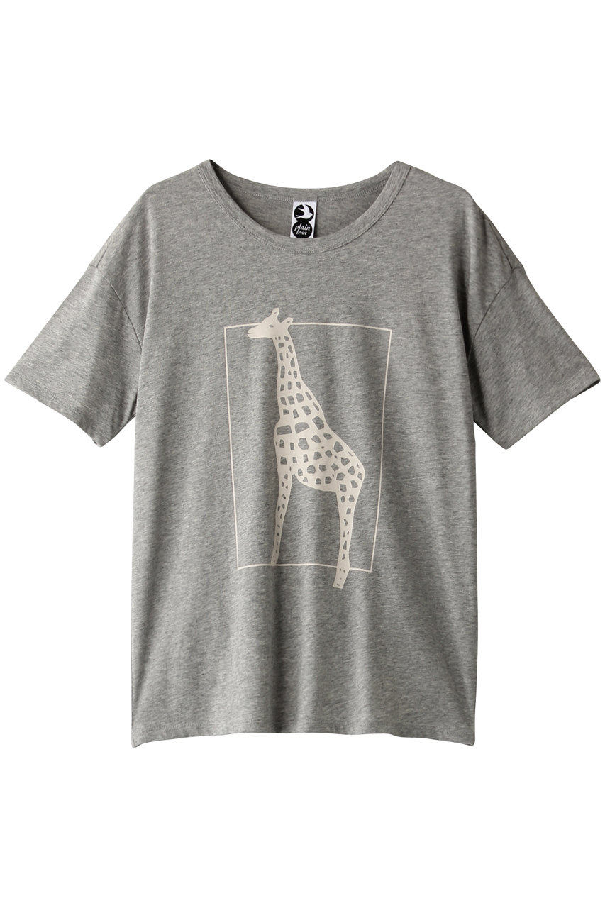PLAIN PEOPLE プレインピープル 【plainless】プリントTシャツ グレー
