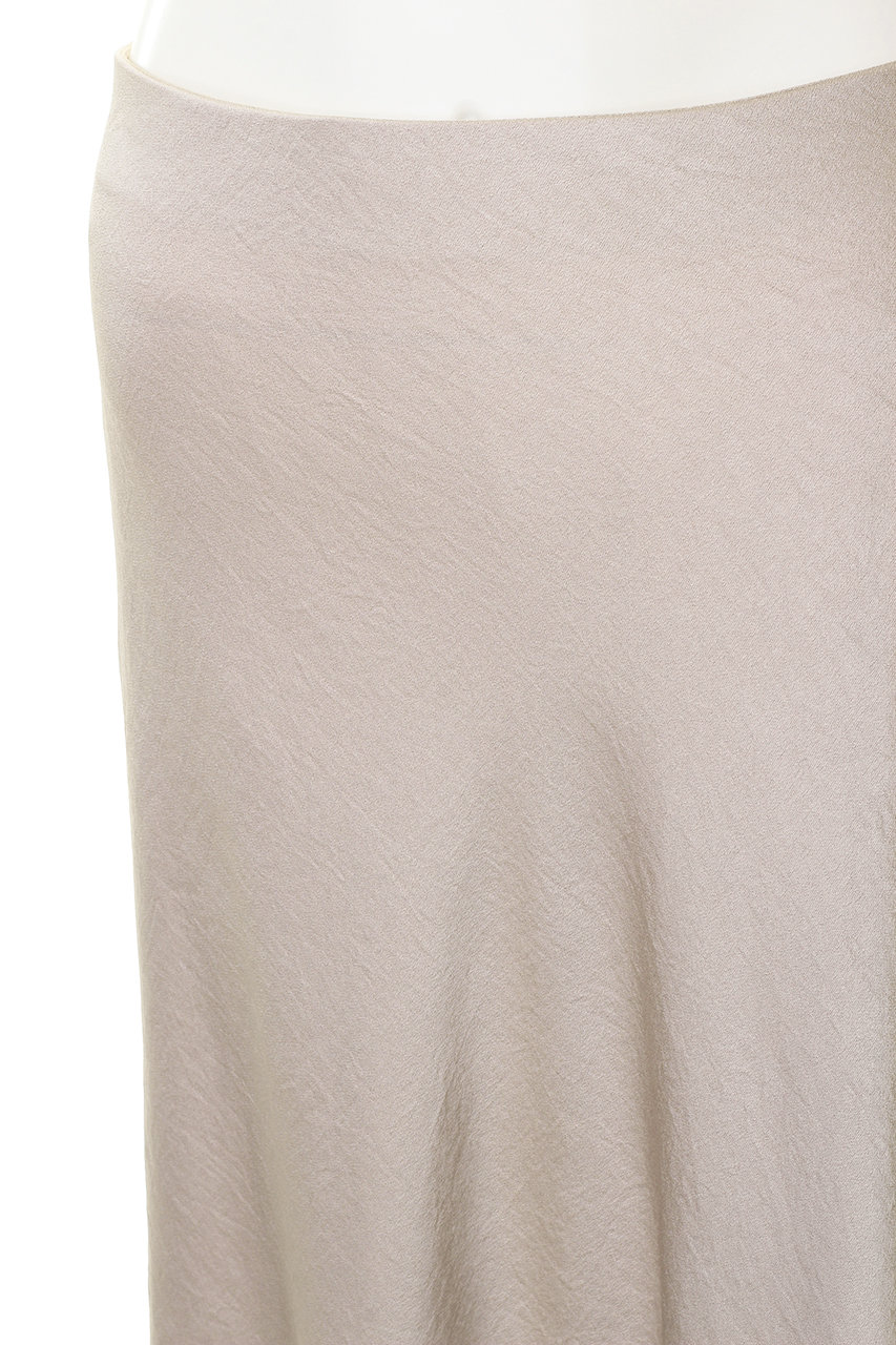 特注加工限定セール新品プレインピープル　ワッシャーサテンスカート　ベージュ スカート