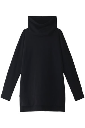 カシミヤタッチ裏毛オフタートルプルオーバー