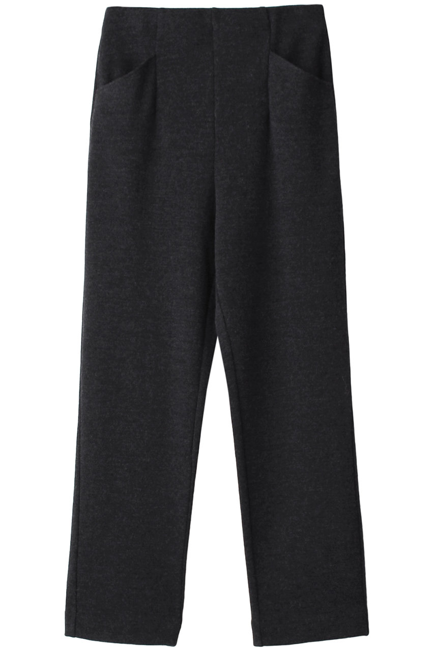 PLAIN PEOPLE ジャージーストレートパンツ (チャコールグレー, 2) プレインピープル ELLE SHOP PLAIN PEOPLE ジャージーストレートパンツ (チャコールグレー, 2) プレインピープル ELLE SHOP
