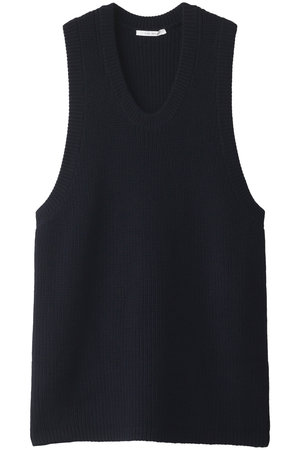 プレインピープル/PLAIN PEOPLEの片畦ニットベスト(110300/110301)