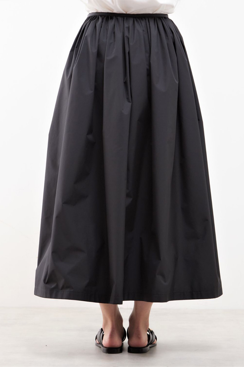 【新品 定価39600円】PLAIN PEOPLE ロングギャザースカート PLAIN PEOPLE(プレインピープル)｜ギャザータックスカート/ブラック の