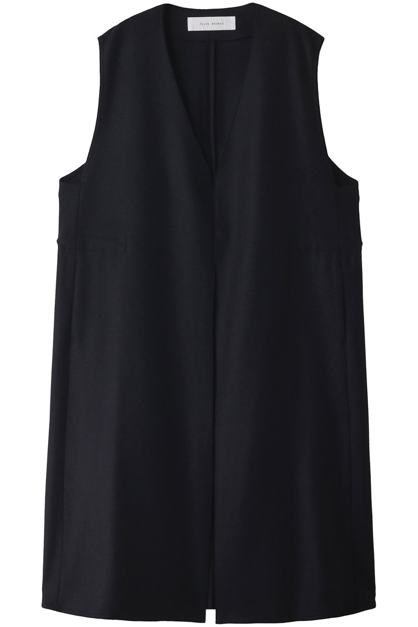 PLAIN PEOPLE Vネックロングジレ (ネイビー, 3) プレインピープル ELLE SHOP PLAIN PEOPLE Vネックロングジレ (ネイビー, 3) プレインピープル ELLE SHOP