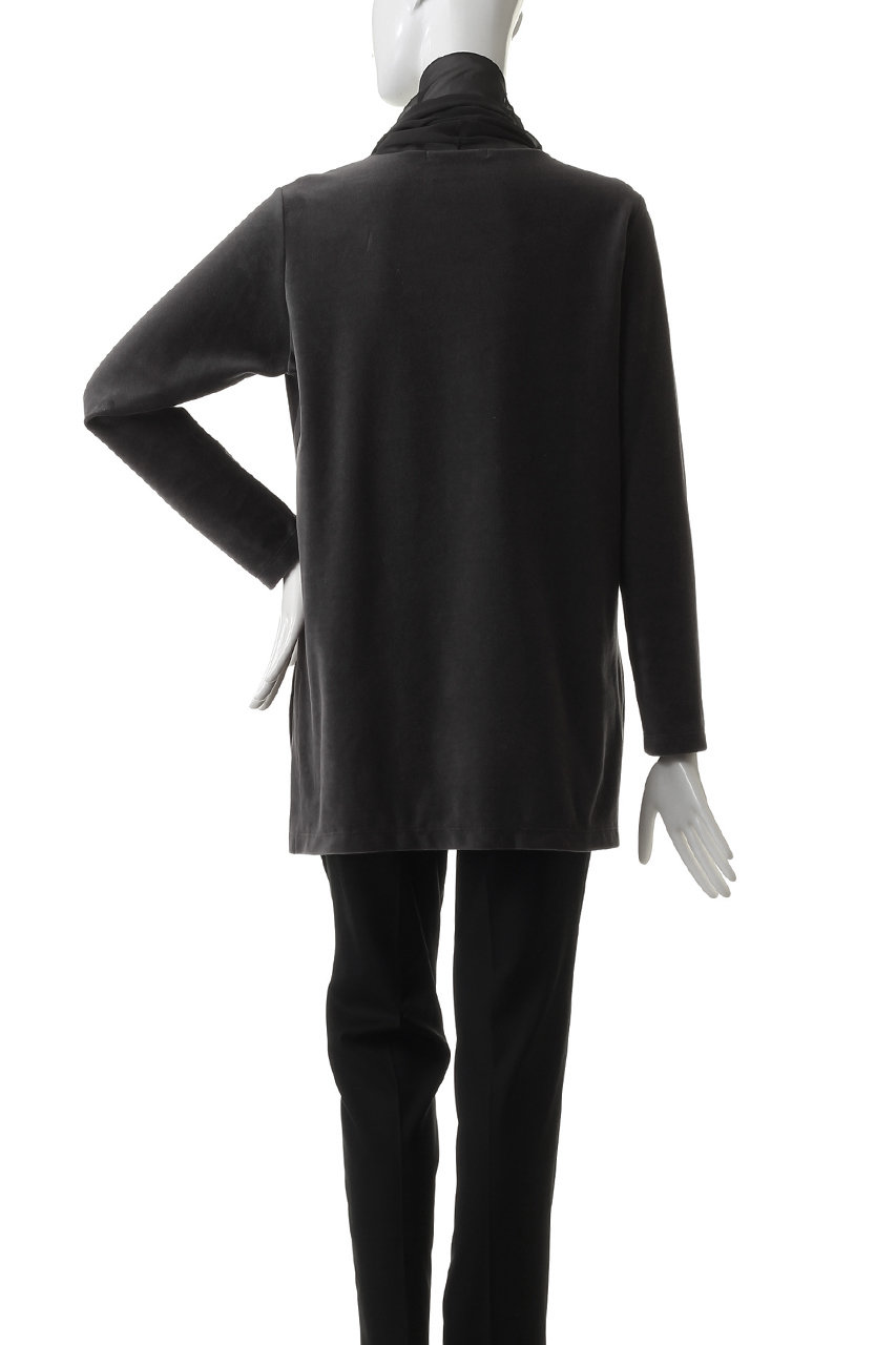 美品 PLAIN PEOPLE プレインピープル タートルネックベロアプルオーバー チュニック A1531UB 005 2 チャコールグレー レディース 古着 中古 PLAIN PEOPLE(プレインピープル)｜タートルネックベロアプル