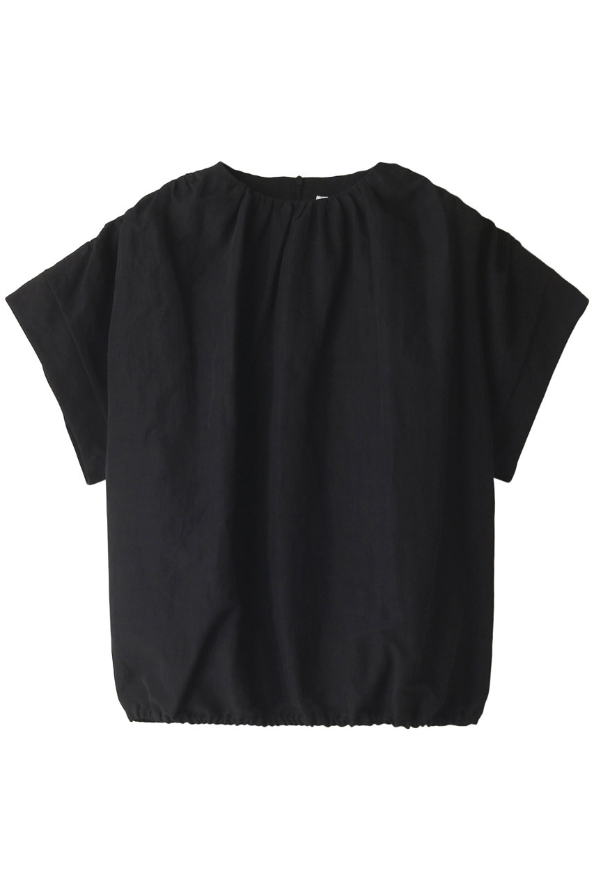 PLAIN PEOPLE ギャザーショートブラウス (ブラック, F) プレインピープル ELLE SHOP PLAIN PEOPLE ギャザーショートブラウス (ブラック, F) プレインピープル ELLE SHOP