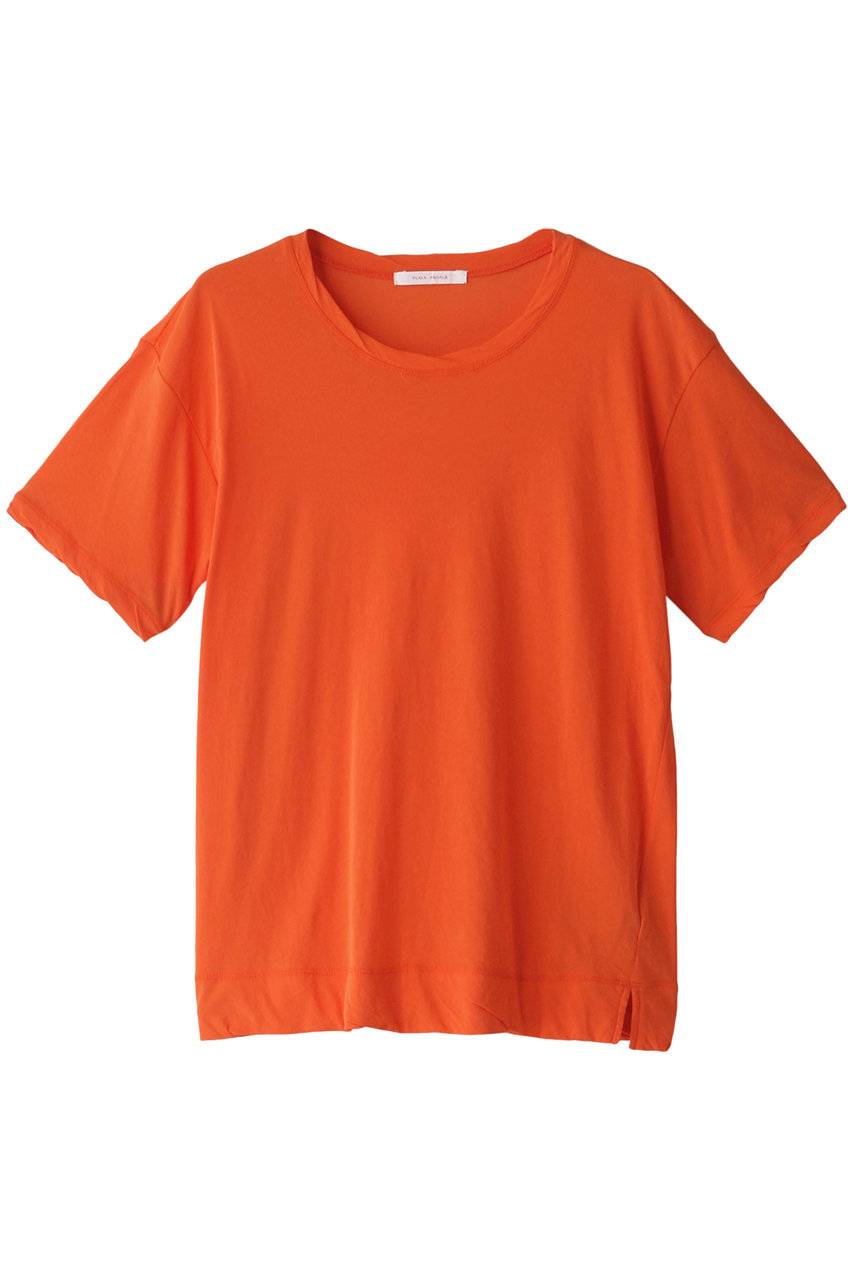 プレインピープル/PLAIN PEOPLEのスタンダードTシャツ(オレンジ/A1531UB 336)