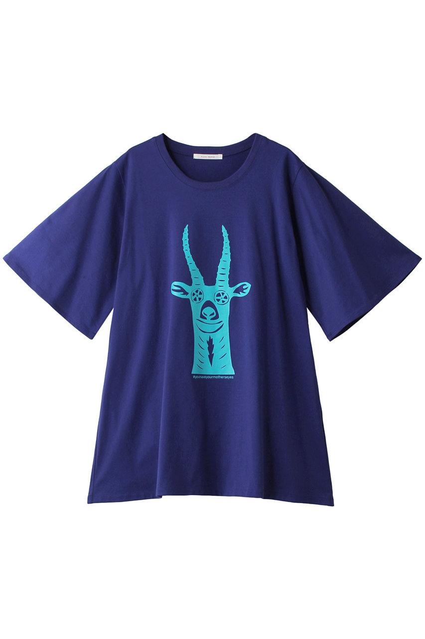 PLAIN PEOPLE ガゼルTシャツ (ブルー, F) プレインピープル ELLE SHOP