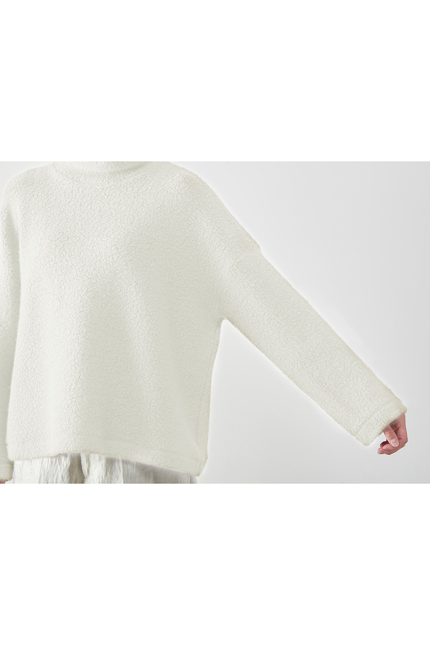 PLAIN PEOPLE(プレインピープル)｜ボアハイネックプルオーバー/オフ