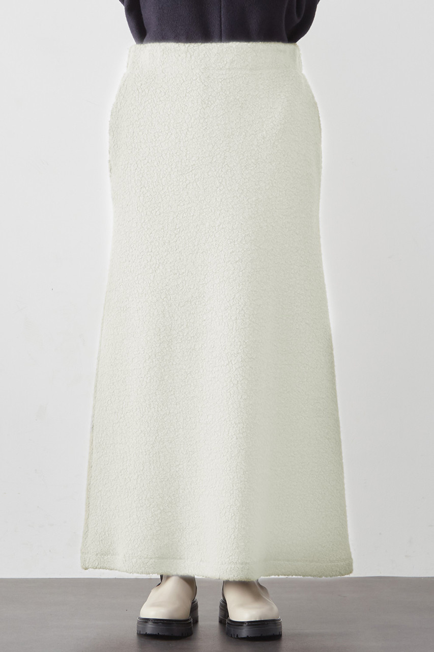 プレインピープル/PLAIN PEOPLEのボアIラインスカート(オフホワイト/A1531US 002)